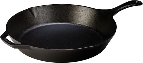 Vista 2 de Lodge Sartén de hierro fundido sazonado con tapa (12 pulgadas) - Juego de sartenes