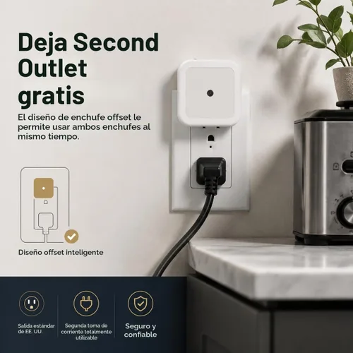 Vista 8 de Othmro Paquete de 4 luces nocturnas enchufables, lámpara con sensor 4 piezas cálidas
