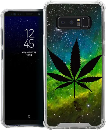 Vista 25 de CasesOnDeck Funda compatible con [Samsung Galaxy Note 8] Note 8, funda delgada y transparente de poliuretano termoplástico flexible con protección