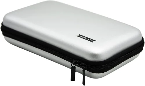 Vista 5 de BEADY Carrying Case for Nintendo NEW3DS XL, NEW3DS LL, 3DS XL, 3DS LL Storage case Console Storage case Silver Gray