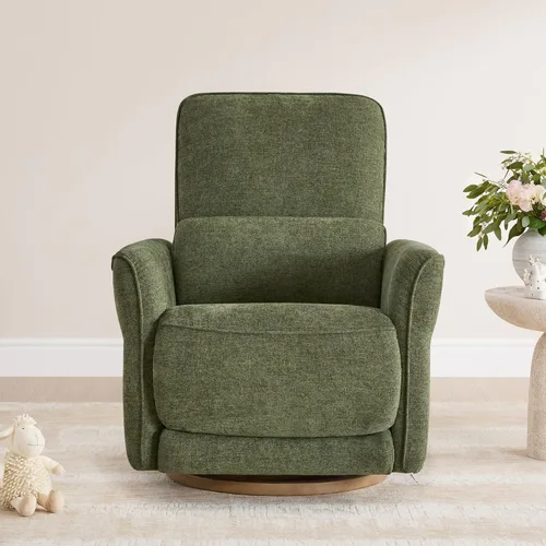 Vista 8 de CHITA Silla reclinable giratoria eléctrica, mecedora para guardería, verde