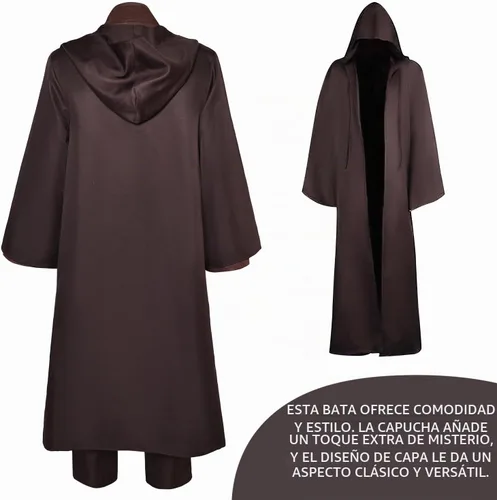 Vista 5 de Disfraz de túnica para hombre, disfraz de Halloween, cosplay, conjunto completo de bata Ankin (conjunto)