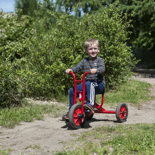 Vista 10 de Winther Viking Tricycle Kids Ride On, rojo, mediano, 24.5 pulgadas