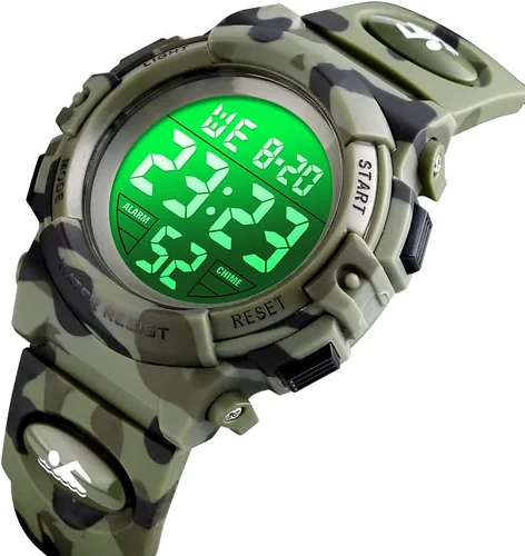 Vista 2 de Dayllon Kids Digital Watch Outdoor Sports 50M Waterproof Electronic Watches Alarm Clock 1224 H Stopwatch Calendar Boy Girl Wristwatch