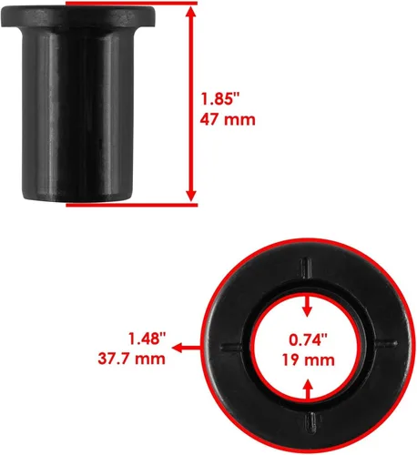 Vista 4 de Caltric Kit de bujes de brazo de control inferior trasero compatible con Polaris Scrambler XP 1000 2014-2022