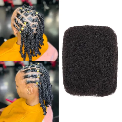Vista 17 de 1.06 oz/paquete de cabello humano afro rizado (8 pulgadas, 1 paquete #2)