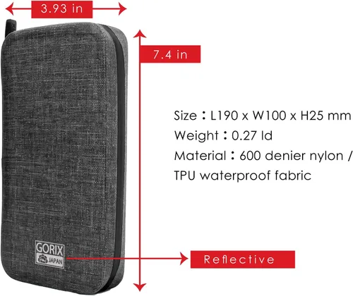 Vista 6 de GORIX Ciclo cartera bolsa bolsa impermeable teléfono móvil caso carretera MTB bicicleta (BKPW (edición global))
