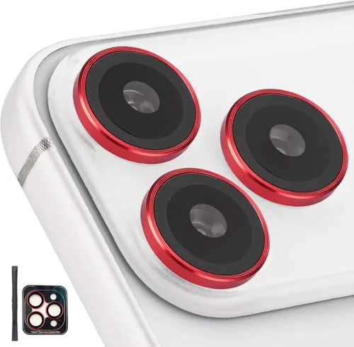 Vista 12 de Protector de Lente de Cámara para iPhone 17 Pro/17 Pro Max, Protector de Cámara de Vidrio Templado Individual con Bandeja de Instalación Compatible