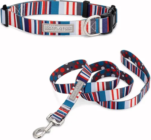 Vista 76 de Lucky Love Dog - Collar de perro ajustable con hebilla de fácil clic para los pequeños, duradero y cómodo para perros machos y hembras, collar