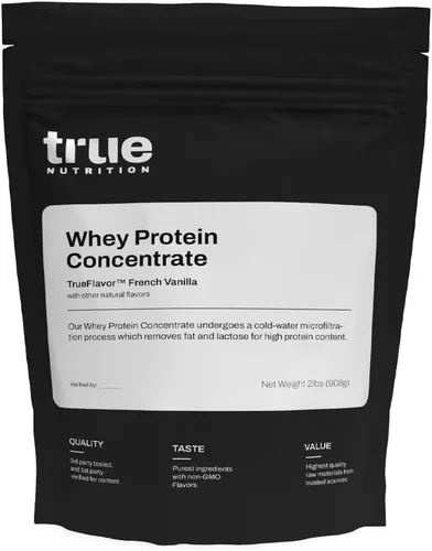 Vista 10 de True Nutrition Concentrado de proteína de suero en polvo, 0.85 oz de proteína de suero completo por porción, alto contenido de leucina, perfil