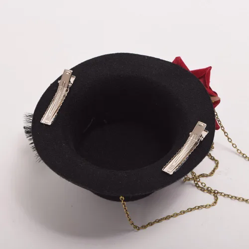Vista 4 de GRACEART Steampunk Mini Top Hat for Women Headwear Costume Accessories
