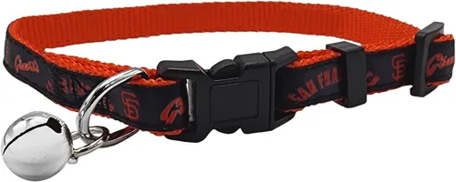 Vista 16 de Pets First MLB CAT Collar Atlanta Braves Satin Cat Collar de equipo de béisbol para perros y gatos. Un collar de gato brillante y colorido