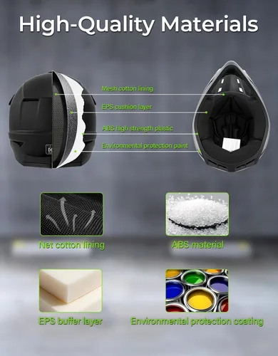 Vista 73 de SLMOTO - Casco DOT para niños y jóvenes, casco de motocross para todoterreno y calle, casco de motocicleta, casco de bicicleta de tierra, motocross
