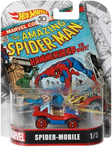 Vista 5 de Vehículo Hot Wheels Spider-Mobile, Escala 1:64
