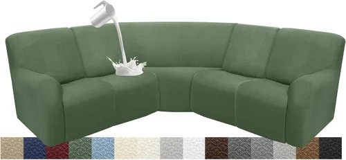 Vista 49 de Fundas impermeables de sofá reclinable modular para sofás reclinables, lavable en forma de L, para perros, fundas elásticas para sofá reclinable