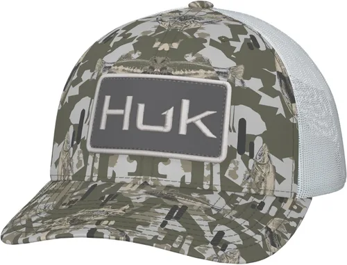 Vista 31 de HUK - Gorra de camionero de malla para hombre con cierre a presión Gorra de pesca antirreflectante