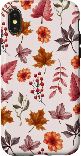 Vista 5 de Halloween Pattern Fall Leaves Pattern - Autumn Season Case for iPhone 17