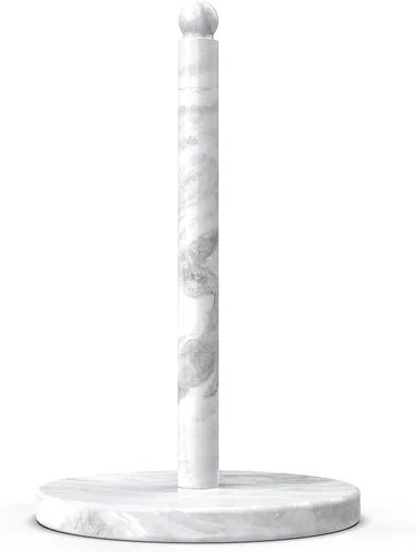 Vista 9 de Koville Italian Natural Marble Paper Towel Holder Countertop, Genuine Stone Paper Towel Holder Stand for Kitchen Storage, for Standard or Alpi Verde