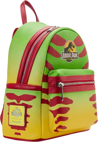 Vista 2 de Loungefly Jurassic Park Explorer Mini Mochila - Under the Sea Collectibles Exclusiva - Edición limitada de EE. UU, Verde, Mini mochila