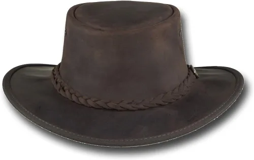 Vista 3 de Barmah Hats Sombrero plegable de piel Bronco - Artículo 1060