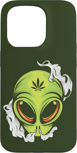 Vista 14 de Alien UFO Cannabis Marijuana Weed Hemp THC Ganja Gift Case for iPhone 17