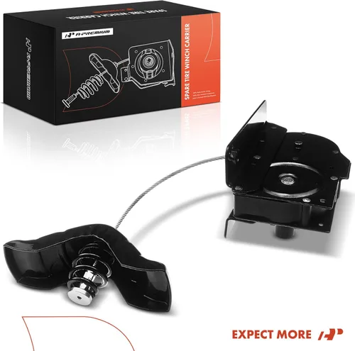 Vista 9 de A-Premium Conjunto de Elevador de Neumático de Repuesto Cabrestante Portador Soporte Compatible con Ford F150 1997-2003, F250 1997-1999, F250 HD