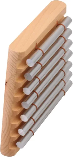 Vista 5 de Lovermusic Timbre de energía de instrumentos de madera de 7 tonos con mazo y 7 tubos colección de madera accesorios de percusión