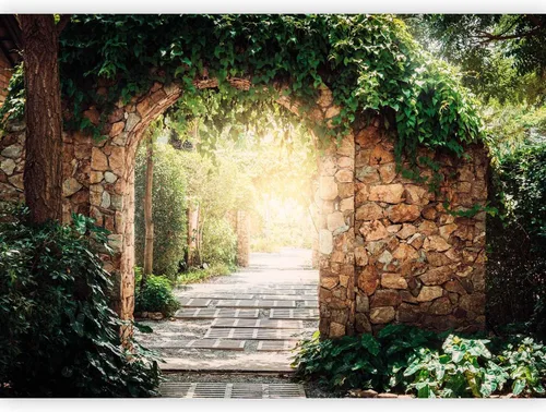 Vista 10 de artgeist Mural de pared Paisaje de la naturaleza, 77 x 55 pulgadas, papel tapiz autoadhesivo, extraíble, gran adhesivo, decoración de pared, diseño