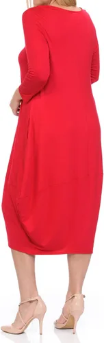Vista 4 de Vestido de mujer tamaño extra grande Pastel de Vivienne con diseño de capullo