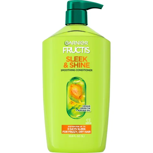 Vista 11 de Acondicionador Garnier Fructis Sleek & Shine, cabello rizado, seco, inmanejable, 21 fl. oz. (El empaque puede variar)