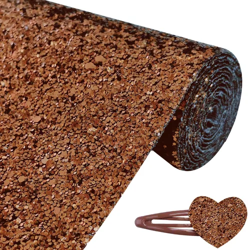 Vista 27 de Rollo de tela negra brillante con purpurina gruesa plateada, 12 x 52 pulgadas, color mixto brillante, invierno, Halloween, piel sintética