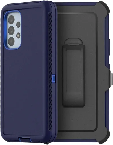 Vista 13 de AICase Funda para Galaxy A53 5G, resistente protección contra caídas, cuerpo completo, resistente a los golpes, a prueba de polvo, militar Negro
