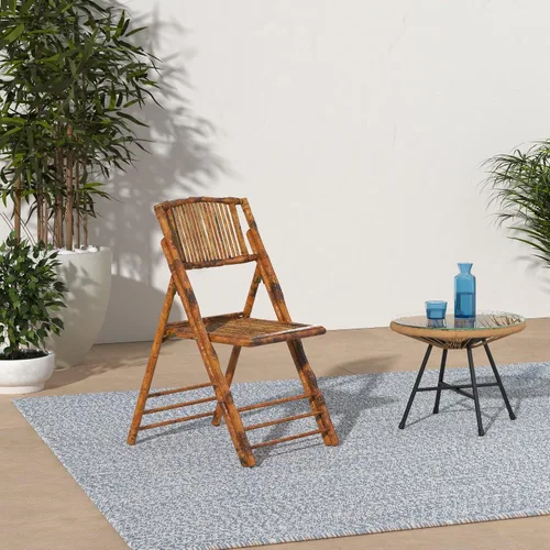 Vista 2 de Silla plegable de bambú americano
