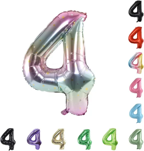 Vista 47 de Globo grande de helio con números 0-9 de 40 pulgadas para cumpleaños, bodas y fiestas (rojo, 9)