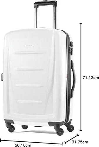 Vista 58 de Samsonite Winfield 2 Equipaje rígido con ruedas giratorias, Azul profundo, Juego de 3 piezas (20/24/28)