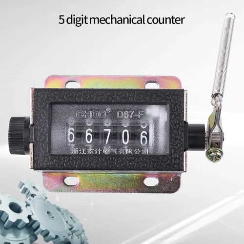 Vista 4 de Contador manual de 5 dígitos, contador de clicker, contador mecánico, contador mecánico, contadores mecánicos de mano para entrenamiento, tejer