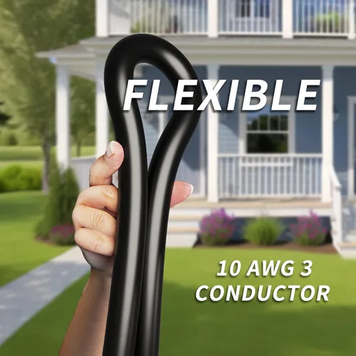 Vista 6 de PlugSaf - Cable de extensión para caravana de 15 pies y 30 amperios para exteriores, 10AWG 125V 3750W STW, color amarillo NEMA TT-30P/R, Flexible