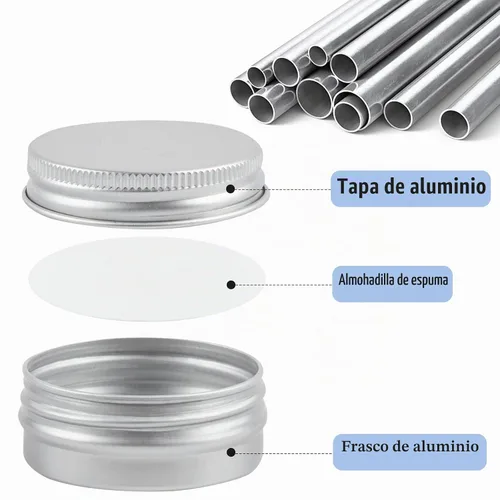 Vista 3 de TUZAZO Paquete de 24 latas de aluminio, contenedor de metal de 1/2 oz