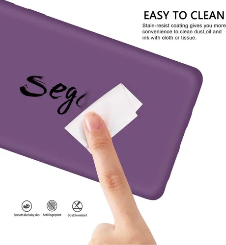 Vista 6 de Diseñada para Galaxy Note 9, silicona líquida de goma de gel a prueba de golpes, forro de tela de microfibra suave, compatible con Galaxy Note9