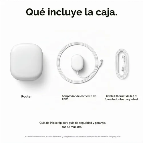 Vista 9 de Google Nest WiFi Pro - Wi-Fi 6E - Sistema Wi-Fi confiable para el hogar con velocidad rápida y cobertura para todo el hogar - WPS - Enrutador