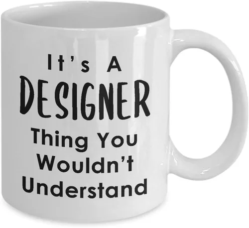 Vista 2 de Idea de regalo de agradecimiento para taza de café de diseñador, taza de té, desarrollador gráfico UX, artista, diseño de interiores, moda