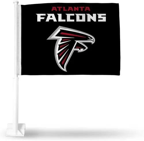 Vista 17 de Rico Industries NFL Double Sided Car Flag - 16" x 19" - Strong Pole That Hooks onto Car/Truck/Automobile