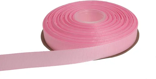 Vista 23 de Cinta de grogrén sólido de 25 yardas cada rollo, borde tejido 100% poliéster (1 pulgada, beige)
