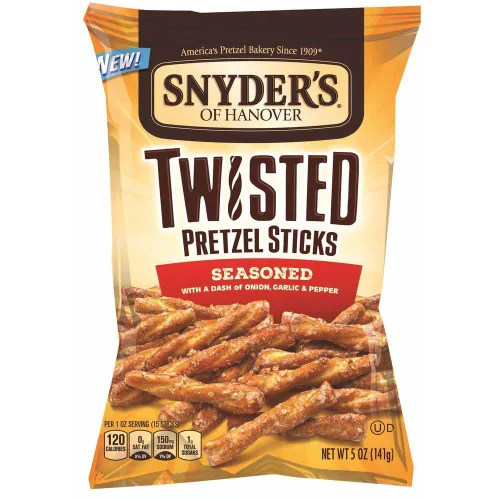 Vista 3 de Snyders Of Hanover - Palitos de pretzel torcidos sazonados, 5 onzas – 8 por caja.