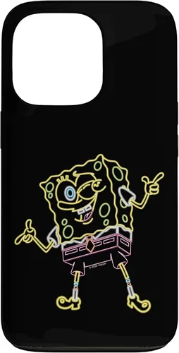 Vista 10 de Spongebob Squarepants Carcasa Neon Line Art para iPhone 17