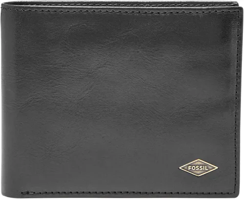Vista 9 de Fossil Ryan - Cartera plegable de piel con bloqueo RFID y ventana de identificación abatible para hombre