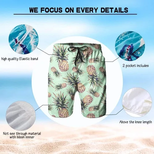 Vista 2 de Jialia Broly Train Insane - Traje de baño para hombre de secado rápido con bolsillos