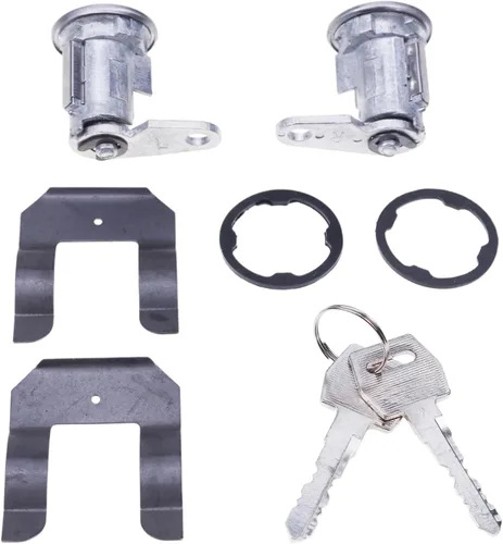 Vista 5 de JZGRDN Par de llaves de cilindro de cerradura de puerta 5070001 DL15504 para Ford E150 E250 E350