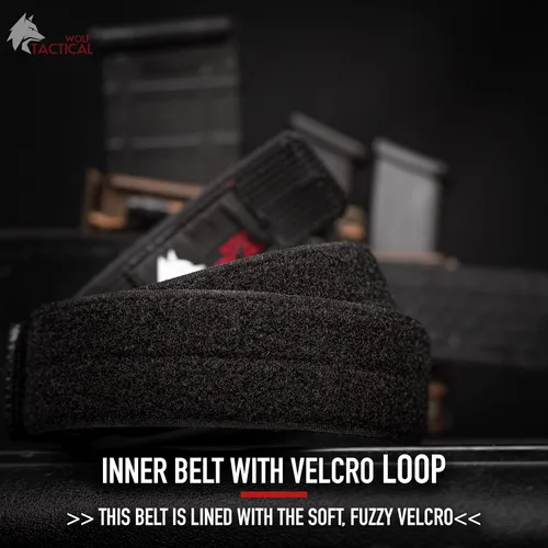 Vista 3 de WOLF TACTICAL Loop Liner Interior para Duty & Battle Belt Cinturón de 1.5 pies con gancho y bucle EDC