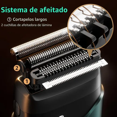 Vista 3 de Mbzoey Afeitadoras eléctricas de lámina para hombres: IPX7 resistente al